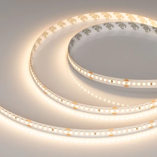 Фото #1 товара Светодиодная лента RT-A192-10mm 24V Warm3000 (17.6 W/m, IP20, 2835, 5m) (Arlight, высок.эфф.150 лм/Вт)