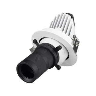 Фото #1 товара Светильник LGD-ARTIFACT-BUILT-FLAP-CROP-ZOOM-R90-12W Warm2700 (Черный, 20-35 deg, 230V) (Arlight, IP20 Металл, 5 лет)