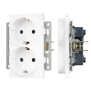 Фото #1 товара Механизм электрической розетки SCT-MEUD-PL-WH (250V, 16A) (Arlight, -)