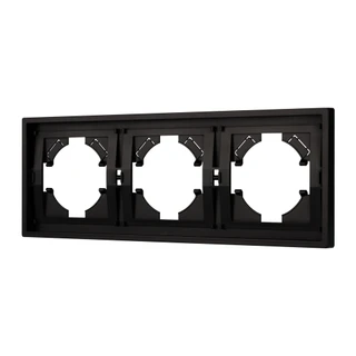 Фото #1 товара Рамка пластиковая FRM-TENDO-PL-3-BK (Arlight, -)