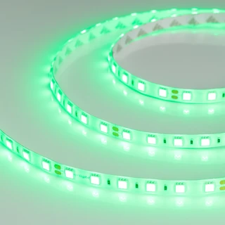 Фото #1 товара Светодиодная лента RTW 2-5000SE 24V Green 2x (5060, 300 LED, LUX) (Arlight, 14.4 Вт/м, IP65)