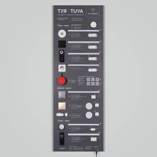 Фото #1 товара Стенд Системы Управления TUYA 1760x600mm-V1 (DB 3мм, пленка, лого) (Arlight, -)