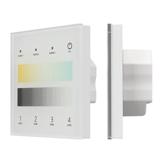 Фото #1 товара INTELLIGENT ARLIGHT Сенсорная панель SMART-DALI-301-11-4G-3SC-DT8 Белая (230V, встраиваемая, 2.4G) (IARL, IP20 Пластик, 5 лет)