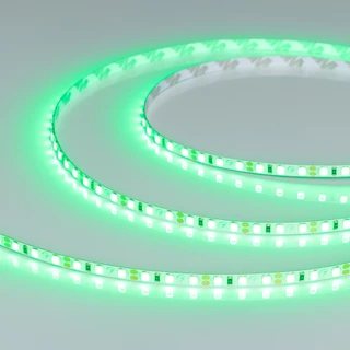 Фото #1 товара Светодиодная лента RT-A120-5mm 12V Green (9.6 W/m, IP20, 2835, 5m) (Arlight, узкая)
