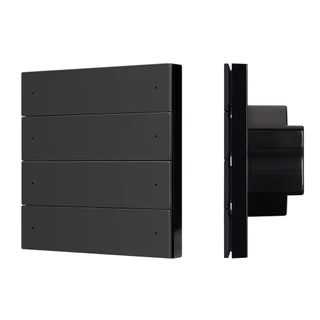 Фото #1 товара INTELLIGENT ARLIGHT Кнопочная панель SMART-ZB-801-22-1G-8SC-MULTI-IN Black (230V) (IARL, IP20 Пластик, 5 лет)
