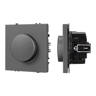 Фото #1 товара Механизм светорегулятора SWT-NOBE-DLR-SFPL-GR (250V, 300W) (Arlight, Серый базальт)