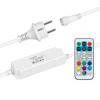 Фото #1 товара Контроллер ARD-CLASSIC-SYNC-RGB-1000LED White (230V, 80W, RF ПДУ) (Ardecoled, Закрытый)