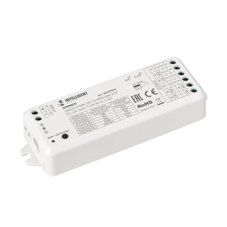 Фото #1 товара INTELLIGENT ARLIGHT Диммер SMART-PWM-105-72-RGB-MIX-SUF (12-24V, 5x3A, TUYA Wi-Fi, 2.4G) (IARL, IP20 Пластик, 5 лет)