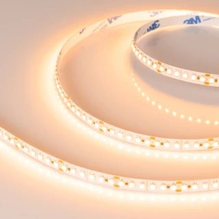 Фото #1 товара Светодиодная лента RT-A180-8mm 24V Warm2400 (14.4 W/m, IP20, 3528, 5m) (Arlight, Открытый)