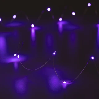 Фото #1 товара Светодиодная гирлянда ARD-DEW-HOME-2000-CLEAR-20LED-STD Purple (3V, Battery Pack) (Ardecoled, IP20)