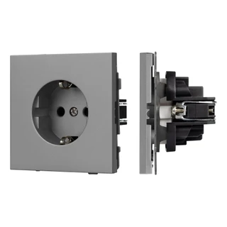 Фото #1 товара Механизм электрической розетки SCT-TENDO-MEU1-PL-GR (230V, 16A) (Arlight, -)