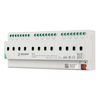 Фото #1 товара INTELLIGENT ARLIGHT Релейный модуль KNX-7123-82-DRO-DIN (BUS, 12x16A, KNX Secure) (IARL, IP20 Пластик, 2 года)