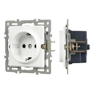 Фото #1 товара Механизм электрической розетки SCT-GP-MEU-PL-WH (250V, 16A) (Arlight, -)