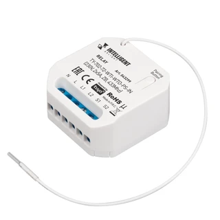 Фото #1 товара INTELLIGENT ARLIGHT Релейный модуль TY-702-72-WTI-WTO-PS-IN (230V, 2x5A, ZB, 433Mhz) (IARL, IP20 Пластик, 3 года)