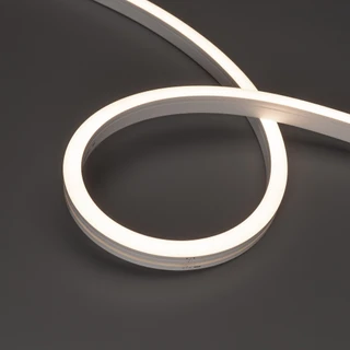 Фото #1 товара Светодиодная лента герметичная MOONLIGHT-SIDE-A140-12x17mm 24V White-MIX (12 W/m, IP67, 5m, wire x2) (Arlight, Вывод боковой, 3 года)
