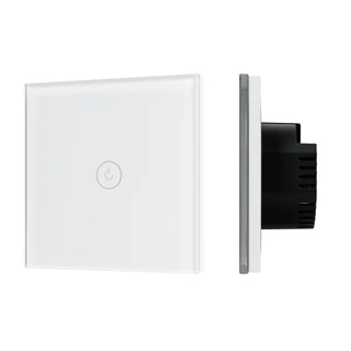 Фото #1 товара Выключатель сенсорный SWT-OMALI-S01-ZB-WH (250V, 10A, Zigbee) (Arlight, Стекло)