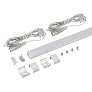 Фото #1 товара Набор для светодиодной подсветки ARL-KIT-SLIM-FC 24V Day4000 (14 W/m, IP20, 2m) (Arlight, Алюминий+пластик)