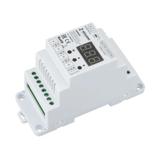 Фото #1 товара INTELLIGENT ARLIGHT Диммер SMART-DALI-104-62-ADDR-RGBW-DT6/DT8-PD-DIN White (12-48V, 4x5А)  (IARL, IP20 Пластик, 5 лет)