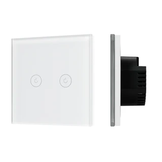 Фото #1 товара Выключатель сенсорный SWT-OMALI-S02-ZB-WH (250V, 10A, Zigbee) (Arlight, Стекло)