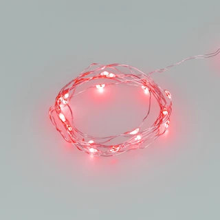 Фото #1 товара Светодиодная гирлянда ARD-DEW-HOME-2000-CLEAR-20LED-STD Red (1.5V, Battery Pack, Cork) (Ardecoled, IP20)
