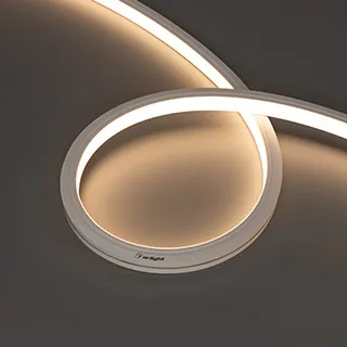 Светодиодная лента герметичная MOONLIGHT-TOP-A140-13x12mm 24V Warm3000 (9.6 W/m, IP67, 2835, 0.5m) (Arlight, Образец)