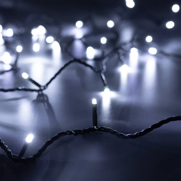 Светодиодная гирлянда ARD-STRING-HOME-5000-GREEN-50LED-FLASH WHITE (230V, 3.5W) (Ardecoled, IP20)