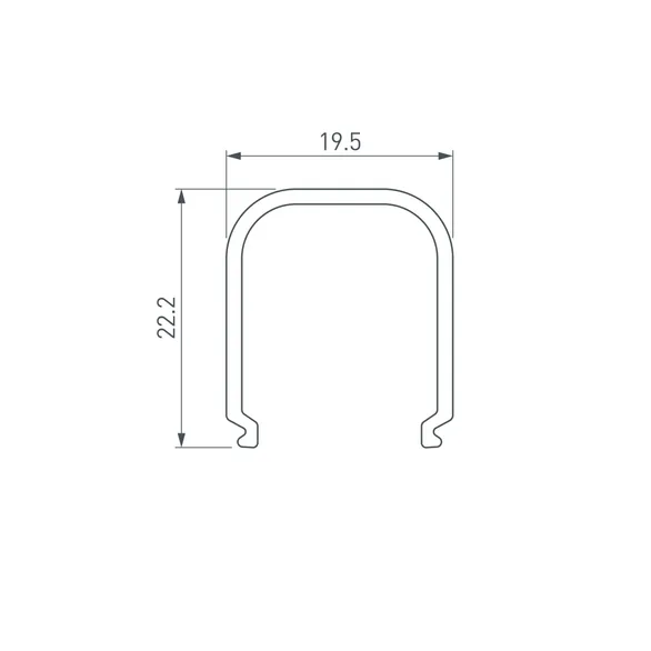 Экран ARH-WIDE-(B)-H20-2000 RRC Clear-PM (Arlight, Пластик)