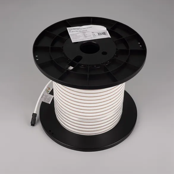 Светодиодная лента герметичная MOONLIGHT-PRO-TOP-X320-13x12mm 48V Day4000 (9.6 W/m, IP67, 30m, wire x2) (Arlight, Вывод боковой, 7 лет)