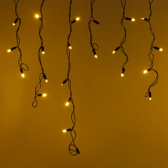 Светодиодная гирлянда ARD-EDGE-CLASSIC-2400x600-BLACK-88LED-PULSE Warm (230V, 6W) (Ardecoled, IP65)