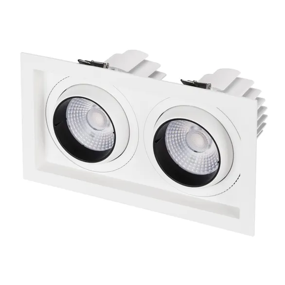 Светильник MS-VORTEX-BUILT-S250x140-2x30W Day4000 (WH-WH, 50 deg, 230V) (Arlight, IP20 Металл, 5 лет)