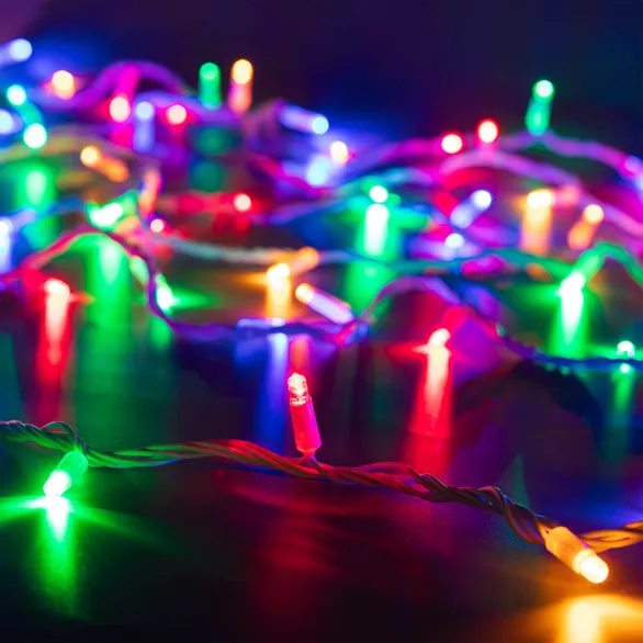 Светодиодная гирлянда ARD-STRING-CLASSIC-10000-WHITE-100LED-LIVE RGB (230V, 7W) (Ardecoled, IP65)