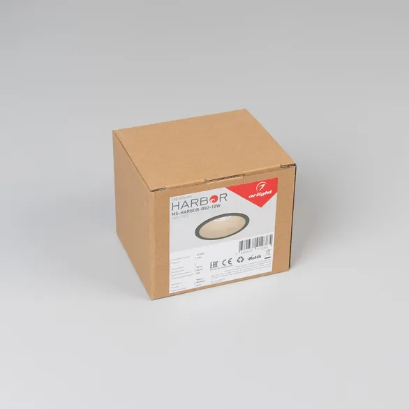 Светильник MS-HARBOR-R82-10W Day4000 (BK, 50 deg, 230V) (Arlight, IP20 Металл, 5 лет)