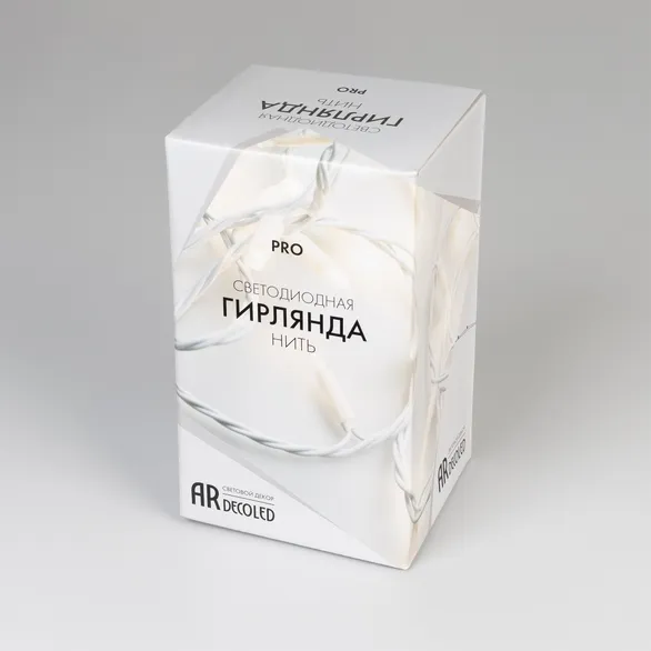 Светодиодная гирлянда ARD-STRING-PRO-10000-WHITE-100LED-FLASH WARM (230V, 7W) (Ardecoled, IP65)