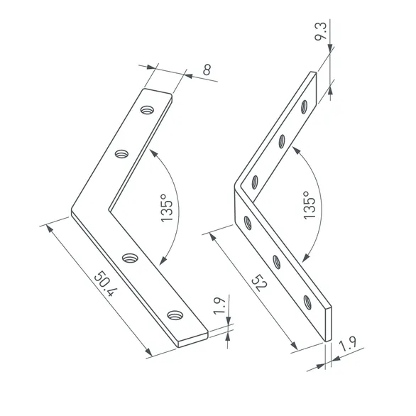 Соединитель профиля LINE-6070-L135 Set (Arlight, Металл)