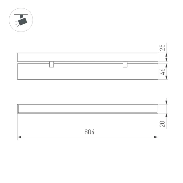 Светильник MAG-FLAT-FOLD-25-S804-24W Day4000 (BK, 100 deg, 24V) (Arlight, IP20 Металл, 3 года)