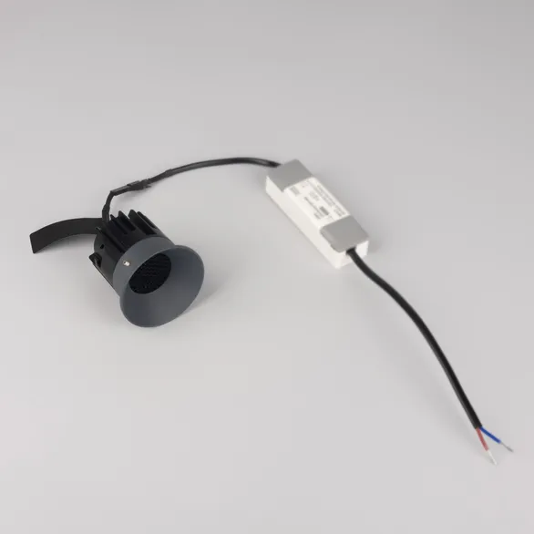 Светильник безрамочный DL-INTRAL-R63-8W Warm3000 (Графит RAL7024, 36 deg, 230V) (Arlight, IP20 Металл, 5 лет)