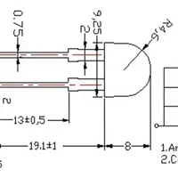 Светодиод ARL-10080UWC4-80 (Arlight, 10мм (круглый))