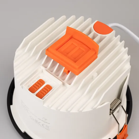 Светильник MS-ALORA-BUILT-R140-12W Day4000-MIX (BK, 40 deg, TRIAC) (Arlight, IP54 Пластик, 3 года)