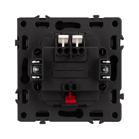 Механизм выключателя двухклавишный непроходной SWT-NOBE-MK02-SFPL-GR (230V, 10A) (Arlight, -)