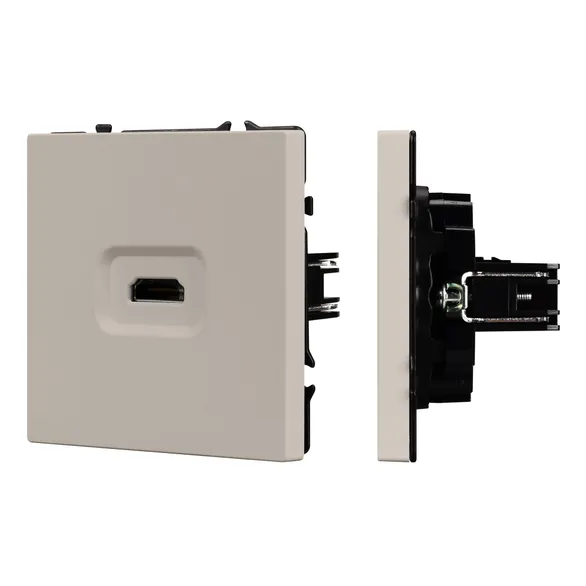 Механизм HDMI розетки SCT-NOBE-MHD1-SFPL-CA (Arlight, Кашемир)