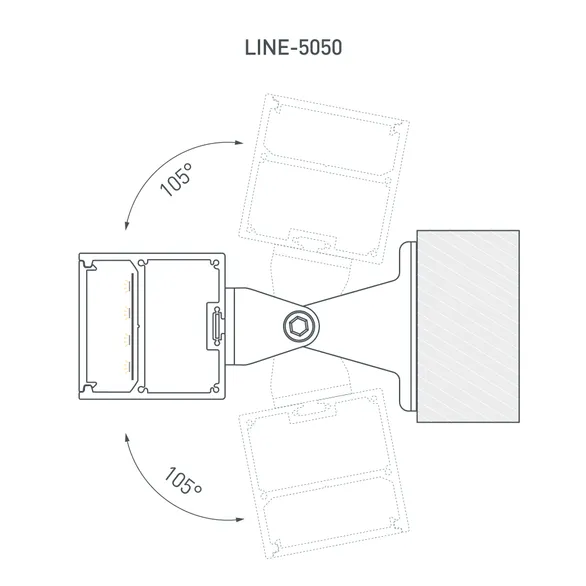 Профиль с экраном SL-LINE-5050-2500 BLACK+OPAL (Arlight, Алюминий)