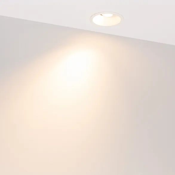 Светильник MS-FLOW-BUILT-R85-6W Warm3000 (WH, 55 deg, 230V) (Arlight, IP20 Металл, 5 лет)