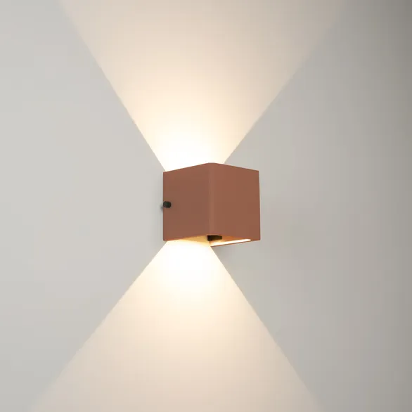 Светильник LGD-PERAN-WALL-S120x120-6W Warm3000 (Beige red, 0-80 deg, 230V) (Arlight, IP65 Бетон, 3 года)