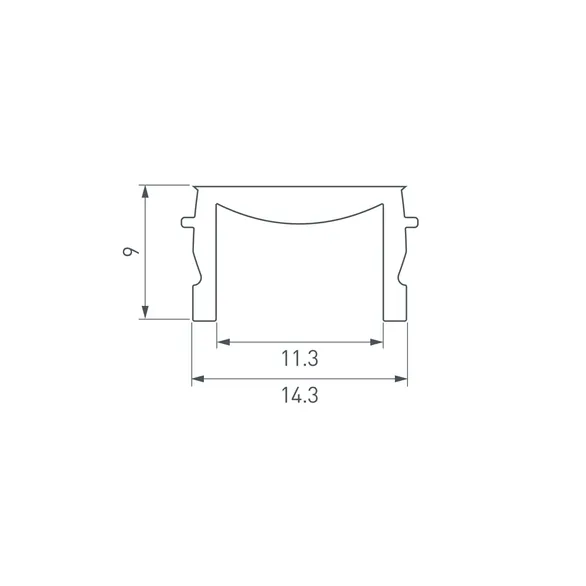 Экран матовый HR-M-IP65-3000 (Arlight, Пластик)