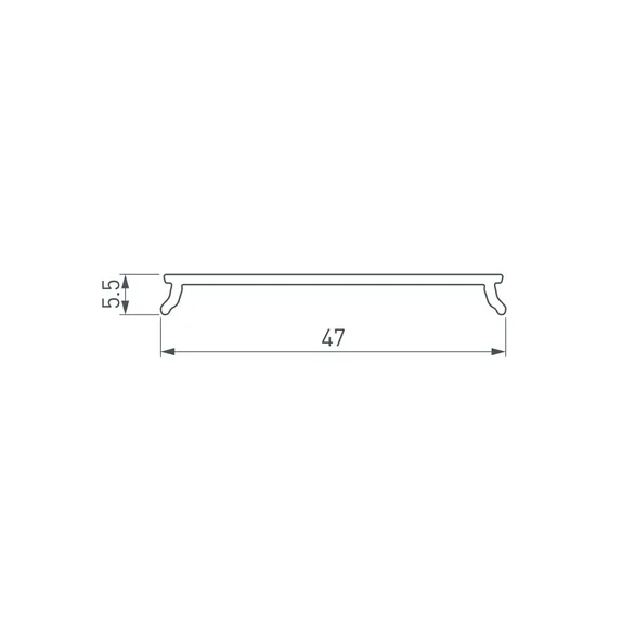 Экран LINE-5050-DUAL-3000 BLACK (Arlight, Пластик)