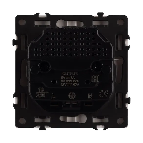 Механизм розетки с USB зарядкой SCT-NOBE-MUCC-SFPL-WH (230V, 16A) (Arlight, -)