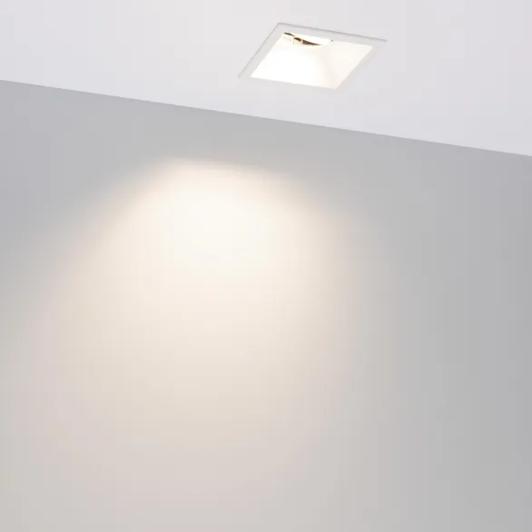 Светильник MS-FLOW-BUILT-S85x85-12W Day4000 (WH, 55 deg, 230V) (Arlight, IP20 Металл, 5 лет)