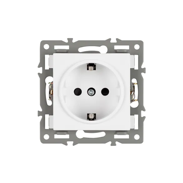 Механизм электрической розетки SCT-MEU1-PL-WH (250V, 16A) (Arlight, -)