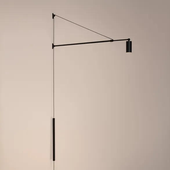 Светильник SP-KANEL-WALL-6W Warm3000 (BK, 36 deg, 230V, TELESCOPIC) (Arlight, IP20 Металл, 5 лет)