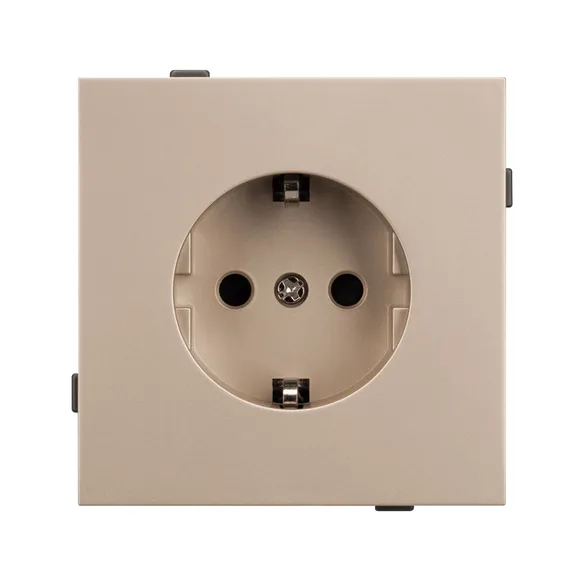 Механизм электрической розетки SCT-TENDO-MEU1-PL-GD (230V, 16A) (Arlight, -)